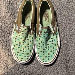 VANS Roll Me a 5 Dice Polka Dot Boat CANVAS MOCCASIN SKATEBOARD SHOES  Men6/women8