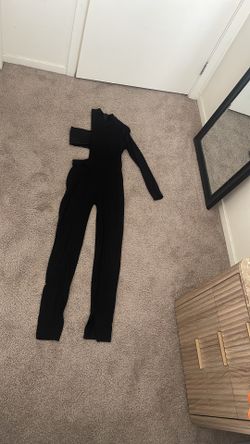 Women’s black pantsuit