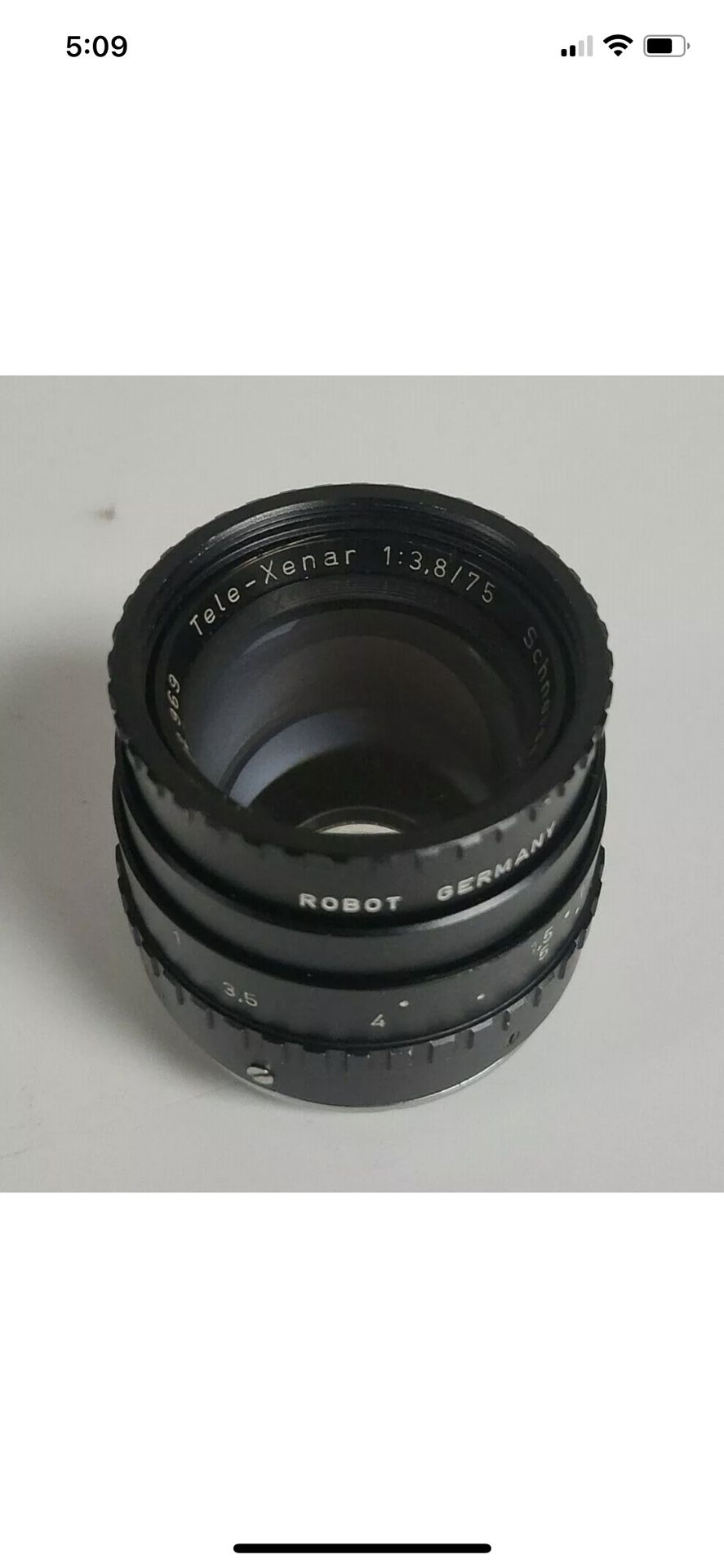 Schneider-Kreuznach ~ Tele-Xenar f:3.8 75 mm for Robot Camera