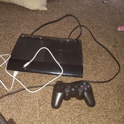 Ps3 With Cords And Controller 