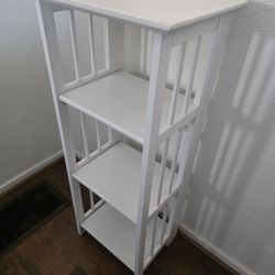 Casual Home 3-Shelf Folding Bookcase, 14" Wide, White