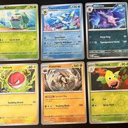 6 Pokemon Scarlet & Violet 151 Reverse Holo