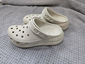 Crocs Iconic Crocs Comfort Crush Clog Bone Size Men 8 Women 10 New 