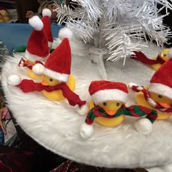 Small Holiday Rubber Ducks 