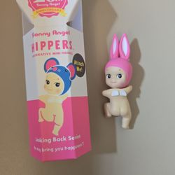 Sonny Angel rabbit pink hipper attach me toy decor 20th anniversary