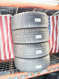 ✅ 265/65R18 COOPER DISCOVERER AT3 ALL TERRAIN 265 65 18 SET 4 NICE USED TIRES 
