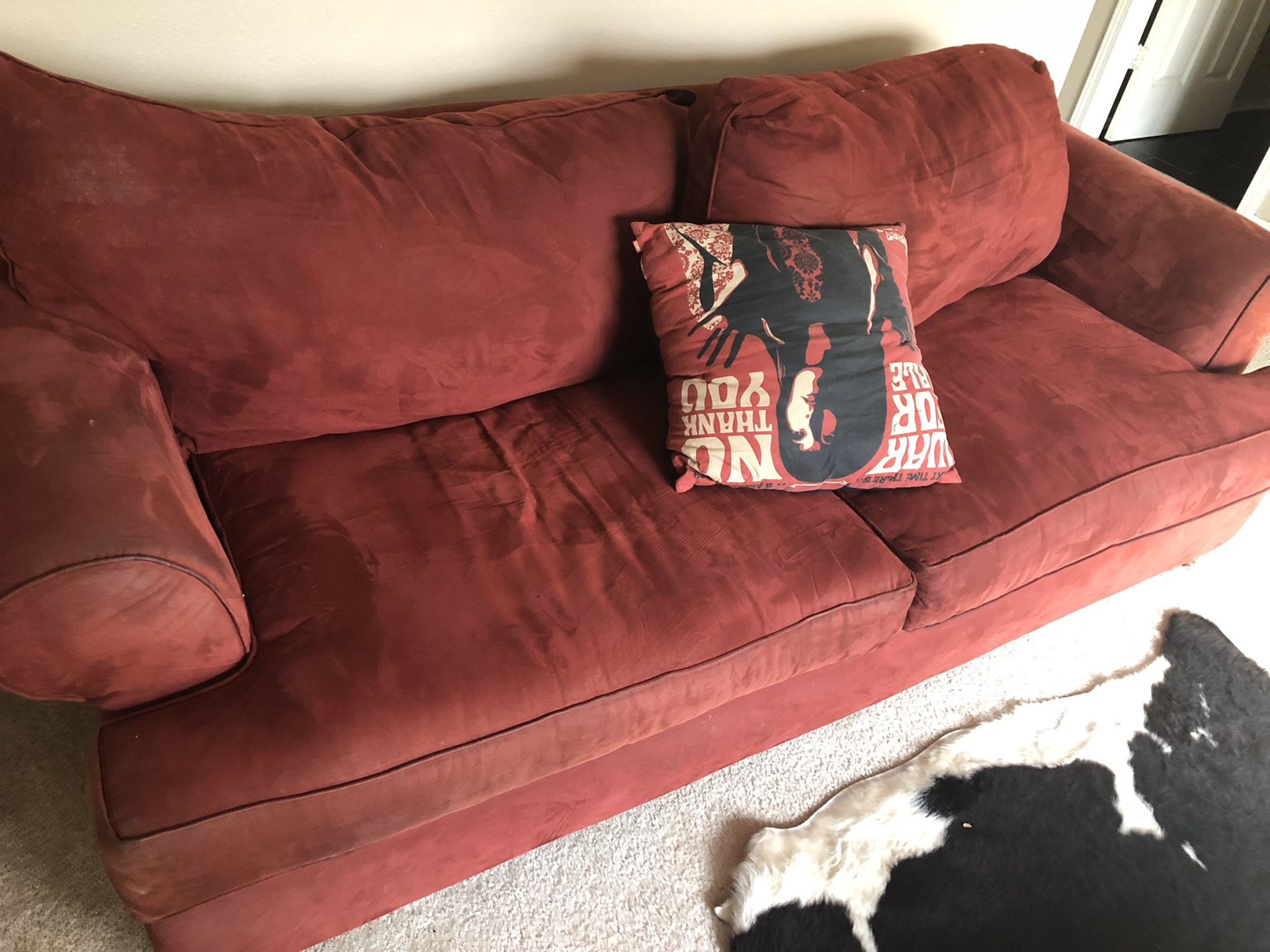 Red couch