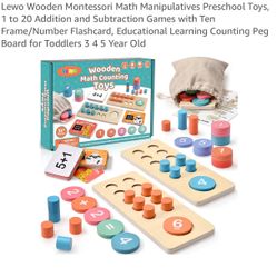 Wooden Montessori Math Set