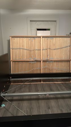 Queen size bed frame.