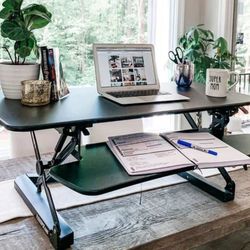 47” Desk Computer Riser Sit To Stand 