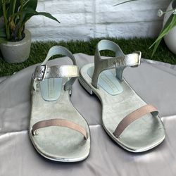 Marc Jacobs Silver Leather Sandals Size 37
