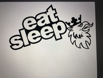 Eat sleep Saab decal