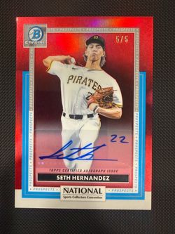 Topps 2026 Bowman Chrome MLB Prospects Seth Hernandez Auto NSCC TP-17 RC /5