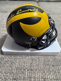 Braylon Edwards Autograph Signed Michigan Wolverines Mini Helmet-Beckett