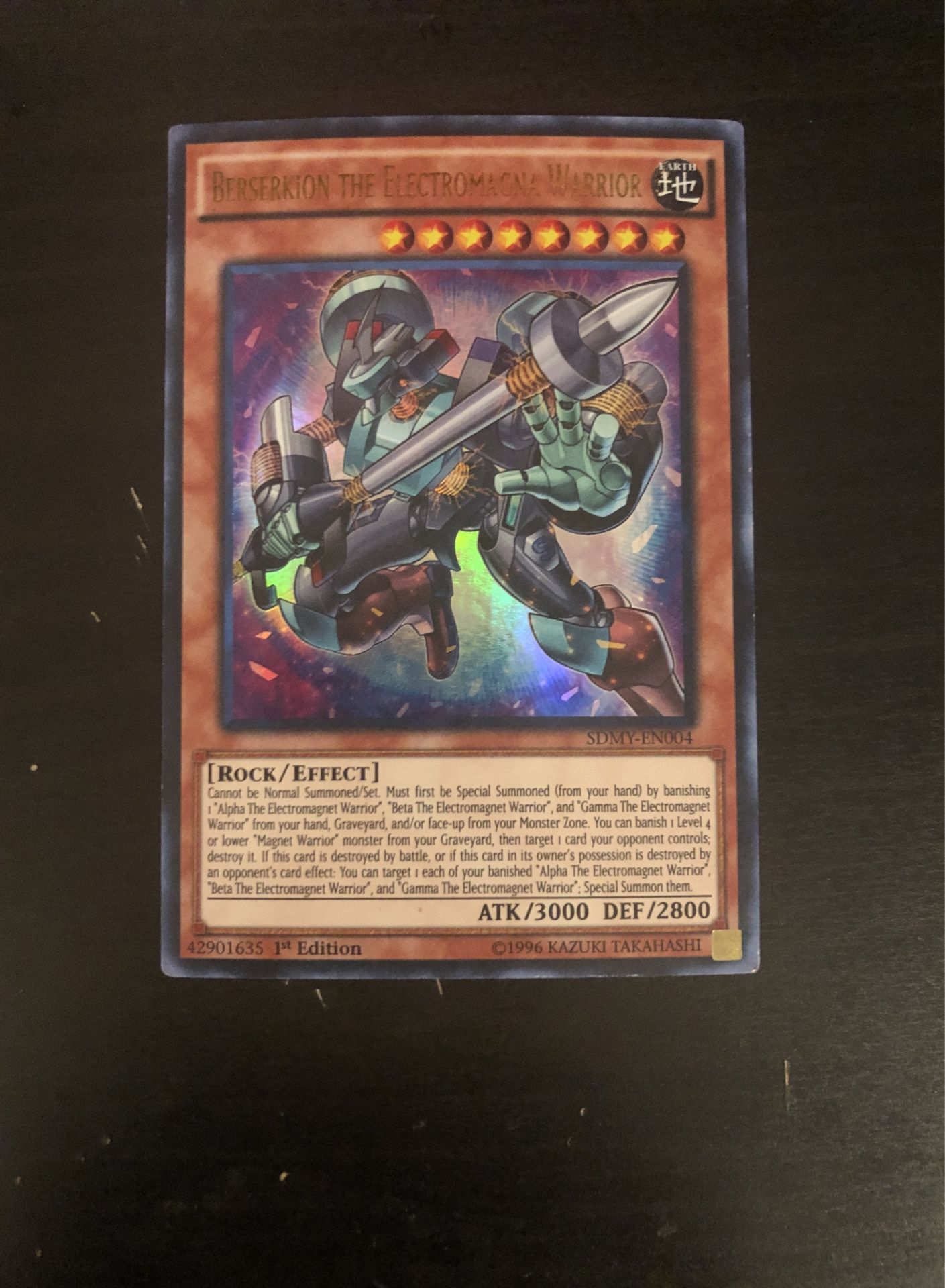 Yu Gi Oh Shiny Electromagna Warrior 