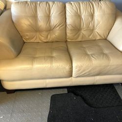 Leather Sofa And Love Seat