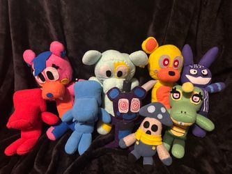 Fnaf plushies homemade!