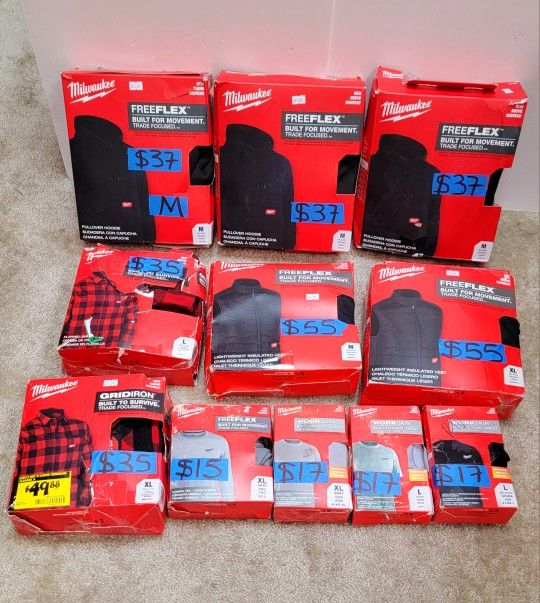 Milwaukee Clothes, Vest, T Shirt, Sweater Jeans.