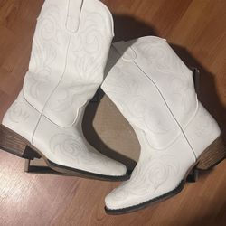 White Cowboy Boots