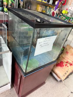 60 Gallon Cube Tank w/ Sump System & Stand