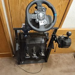 Playstation Racing Wheel And Shift Controller And Floor Pedal