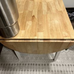 Compact Dinning Table With Drop Leaf
