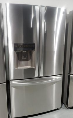 Kenmore 3-Door Stainless Steel Refrigerator

