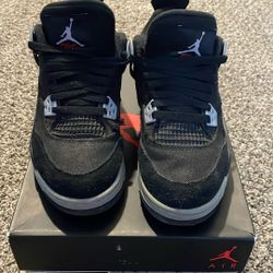 jordan 4 black canvas