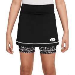 New Nike Girls' Dri-FIT Icon Clash 2-in-1 Training Skirt (Black) Size Large
