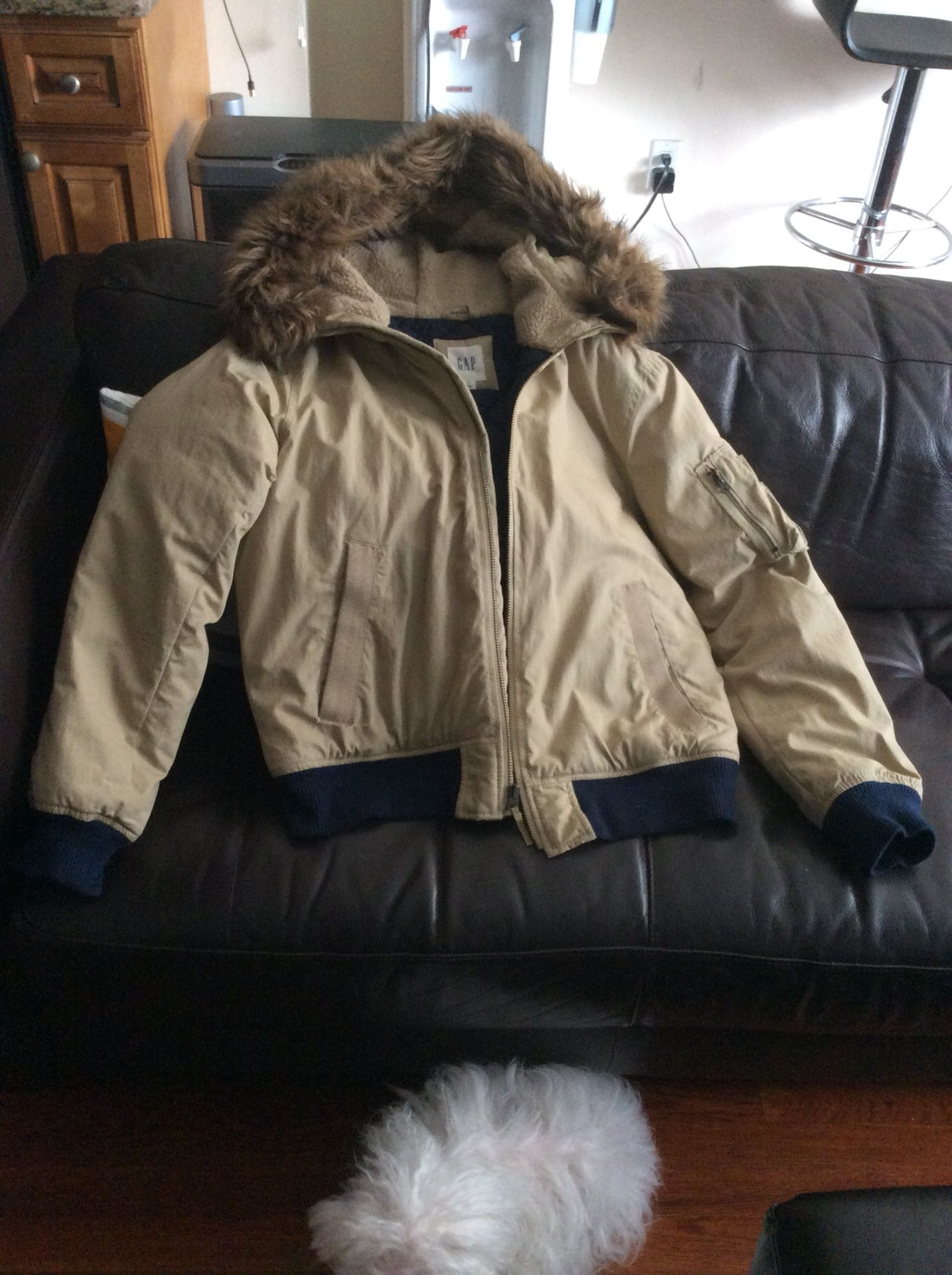 Gap Hooded bomber jacket size Medium