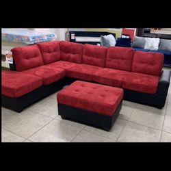 New Sectional + Ottoman 