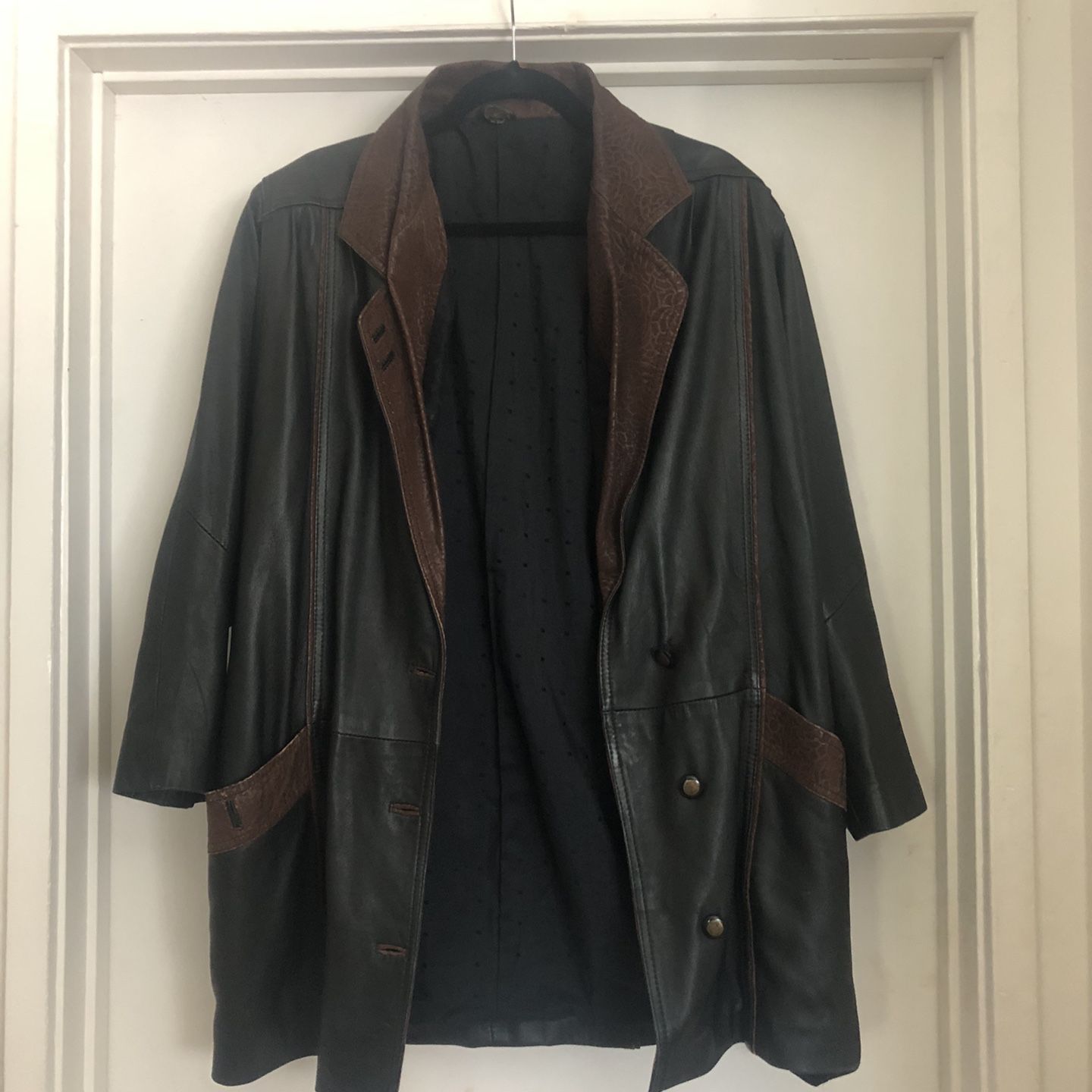 Vintage Oversized Leather Jacket