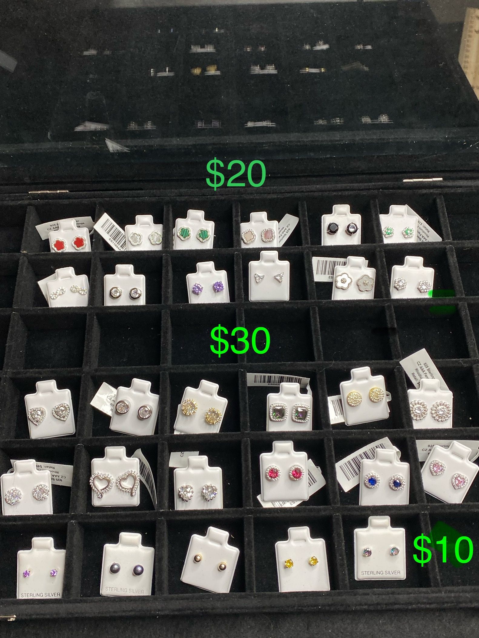 925 Silver Earrings $10-$30 Each Different Styles