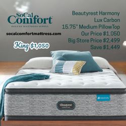 Beautyrest Harmony Lux Carbon Medium PillowTop 15.75” King Size