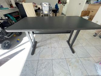Steel frame table