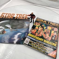 Star Trek (1992 Captain Picard, 1998 Calendar & 30th anniversary Magazine) Lot