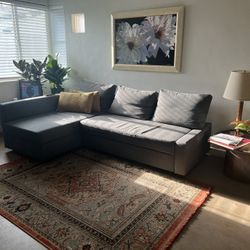 Sectional Couch Becomes Queen Bed With Storage For Blankets
