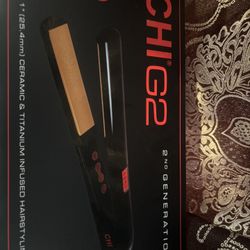 CHIG2 2ND GENERATION 425 UTO CHI MITED CARRAN 1" "(25.4mm) CERAMIC & TITANIUM INFUSED HAIRSTYLING IRON