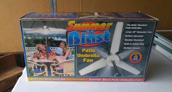 Summer Blast Patio Umbrella Fan For Sale In Stockton, CA - OfferUp $89SOLD - Summer Blast Patio Umbrella Fan For Sale In Stockton, CA - OfferUp