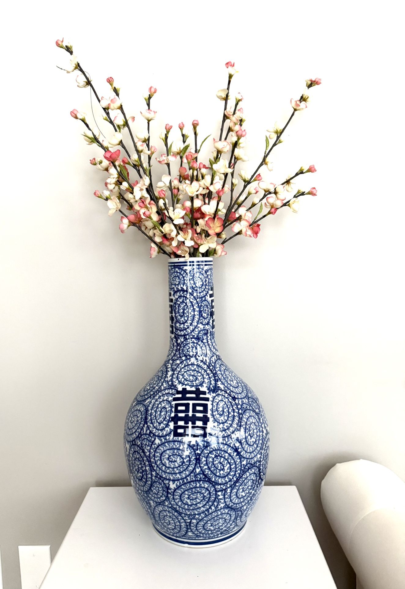 Large Globe Vase 20” Tall