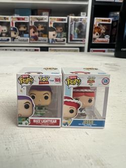 BITTY Jessie & Buzz Lightyear 1-Inch Funko Pops #526 #169 Toy Story Disney Pixar 4