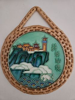 Hanging beach pavilion porcelain art