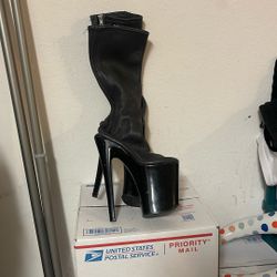 Size 6 Pleaser Genuine Leather Custom Boots  