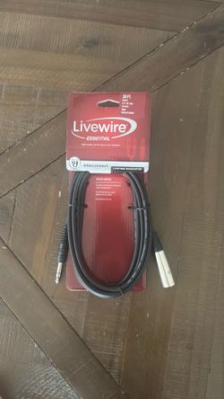 Livewire 10ft TRS to XLR Audio Cable – Brand New