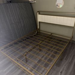 Gold + White Bedframe 