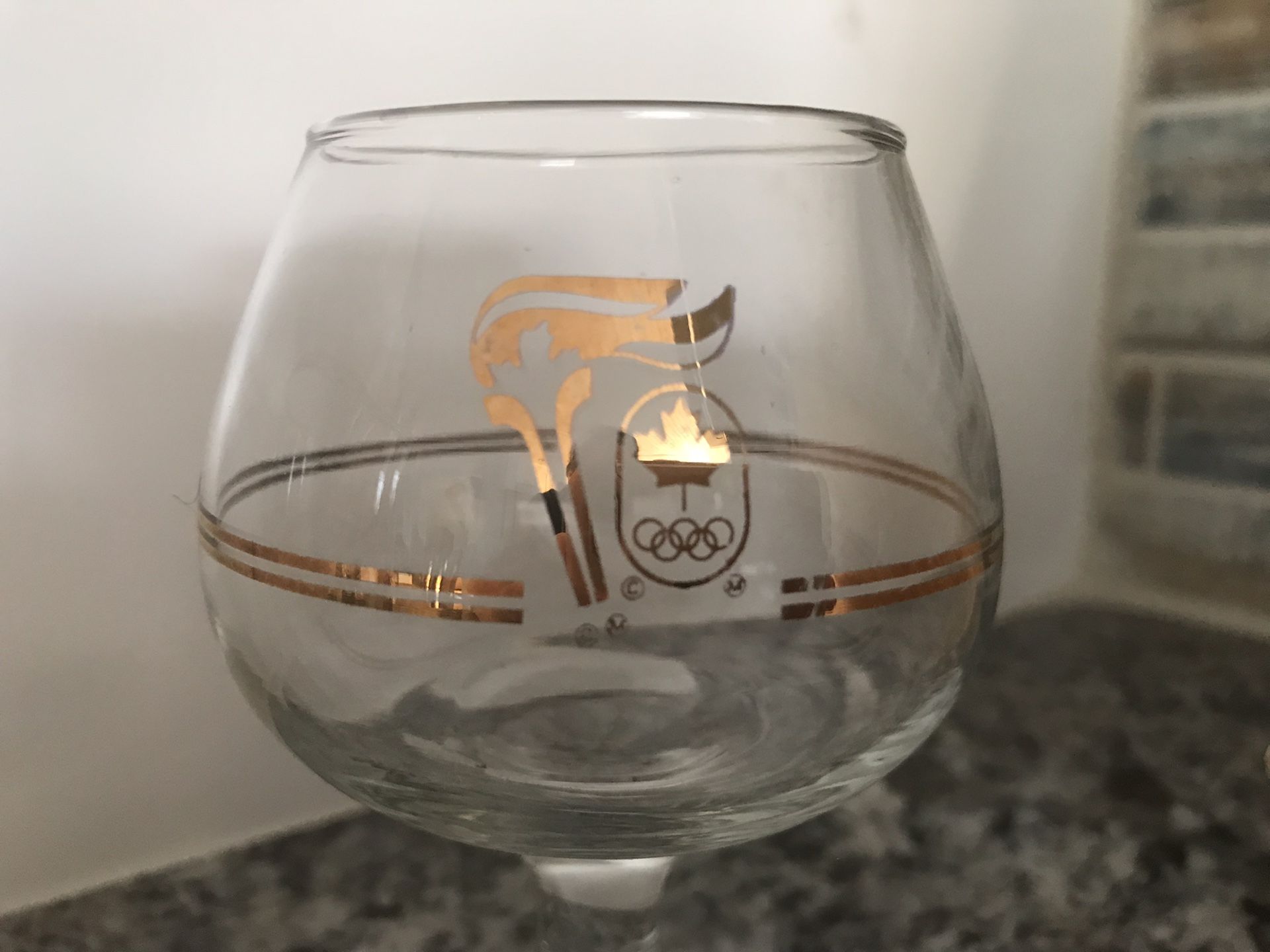 Set of vintage glasses-Calgary Olympics 1988