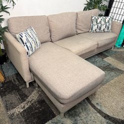 Gray Sectional Sofa Free Delivery Reversible Chaise Couch