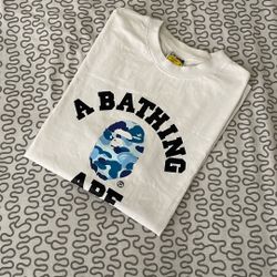 Bape Blue Multi-camo Tee