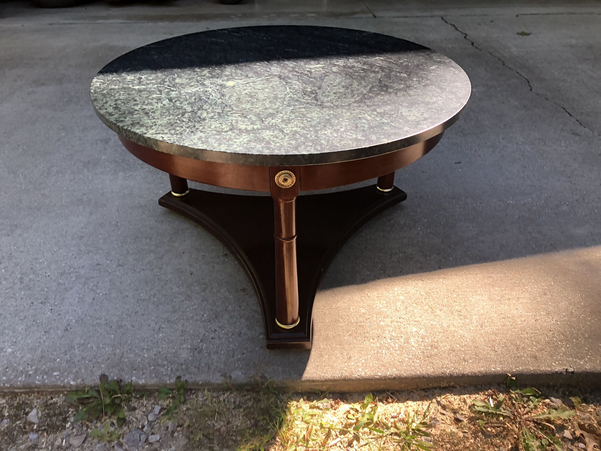 Green Marble Top Coffee Table