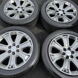 22” GMC Sierra OEM rims wheels tires!